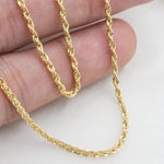 Elegant 14k Rope Chains - Hollow - Lightweight - Perfect Gift - Elegant and Shiny