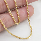 Elegant 14k Rope Chains - Hollow - Lightweight - Perfect Gift - Elegant and Shiny