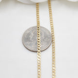 Solid 14k Gold 2.2mm Cuban Chains - 2.2mm - 16", 18", 20", 22", 24" - For Her - For Him - For kids