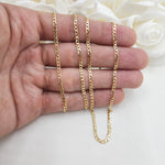 Solid 14k Gold 2.2mm Cuban Chains - 2.2mm - 16", 18", 20", 22", 24" - For Her - For Him - For kids