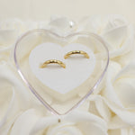 Solid Gold Wedding Bands - Polished Curved Bands for Her and For Him - Anniversary Gift - 14k, 18k.