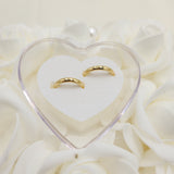 Solid Gold Wedding Bands - Polished Curved Bands for Her and For Him - Anniversary Gift - 14k, 18k.