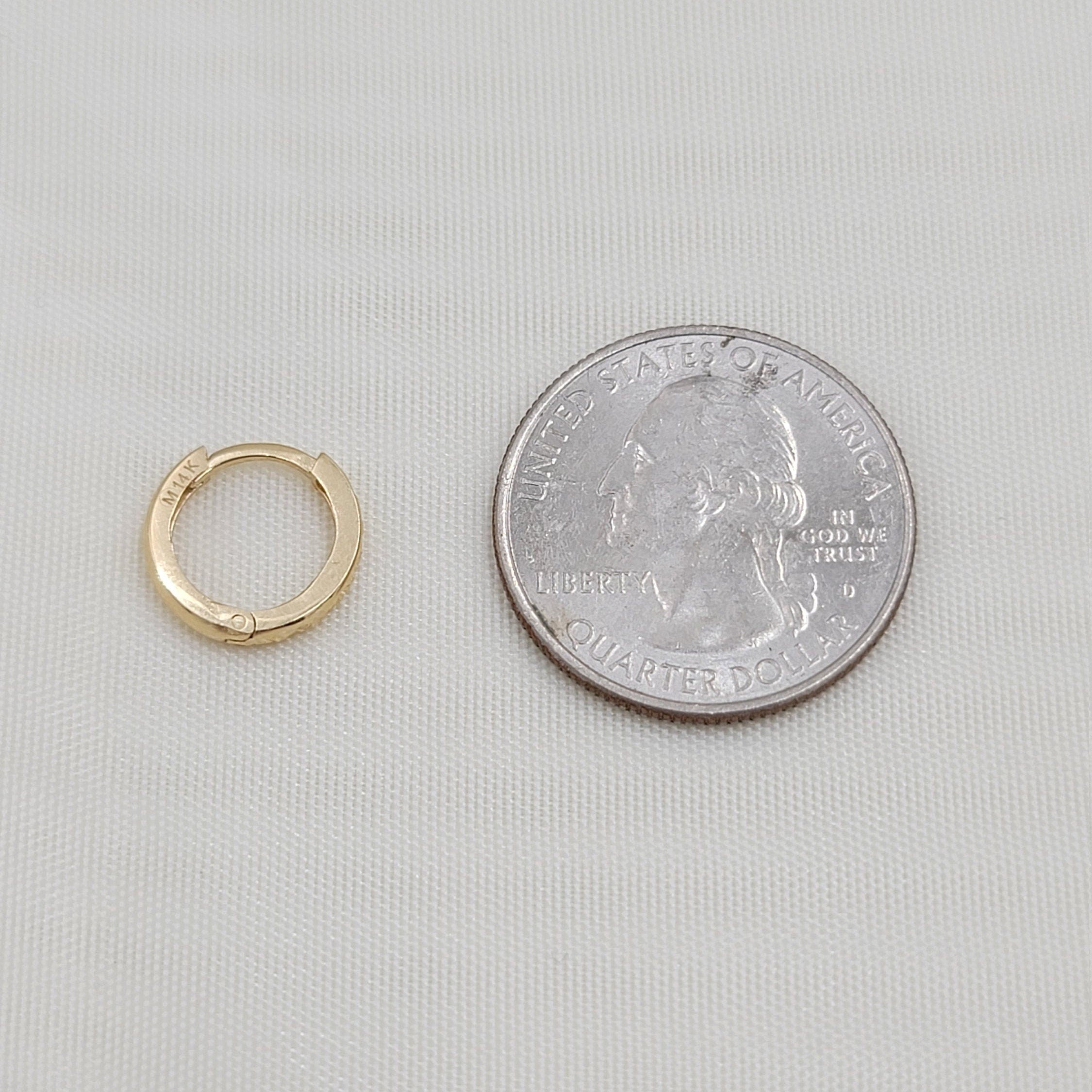 Elegant Solid 14k Gold "Egyptian" Huggie Earrings - For Girls and Women - Perfect Gift - Fine Jewelry