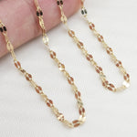 Solid 14k Gold Mirror Necklaces - Dainty and sparkling - Special design - Perfect Gift - 16, 18, 20, 22, 24 inches