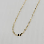 Solid 14k Gold Mirror Necklaces - Dainty and sparkling - Special design - Perfect Gift - 16, 18, 20, 22, 24 inches