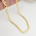 Solid 14k Gold 2.5mm Curb Cuban Link Chains - 16", 18", 20", 22", 24" - Cuban Link - For Her - For Him - For kids