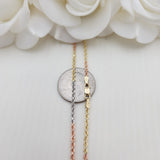 Solid 14k Tri Color Gold Rope Chain - 2MM - 16" - 18" - 20" - 22" - 24" - Unique Rope Chains - Perfect Gift For Her