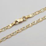 Real 14k Diamond Cut Star Valentino Chains - 16", 18", 20", 22", 24" - 2.7MM Thick - Shiny and Elegant