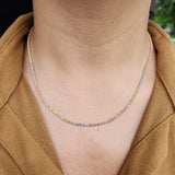 Solid 14k Tri Color Gold Rope Chain - 2MM - 16" - 18" - 20" - 22" - 24" - Unique Rope Chains - Perfect Gift For Her