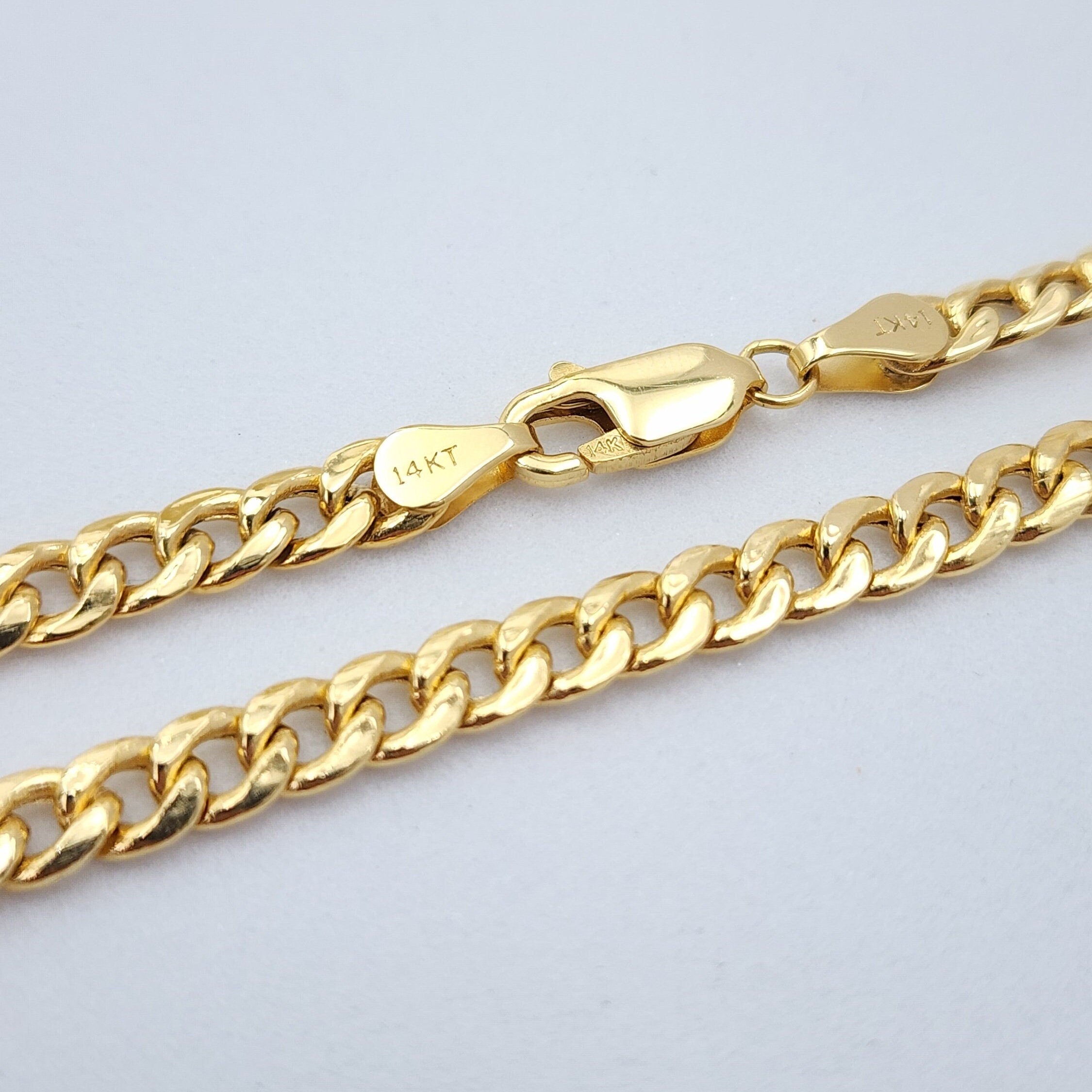 14k Gold Cuban Link Bracelet- 4.5MM