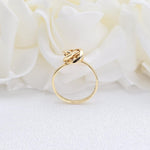 Beautiful Solid 14k Gold knot Ring - Big Knot Ring - Fine Jewelry