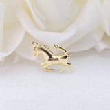 Beautiful 14k Gold Horse Pendant - Unisex - Perfect Gift - Animal Jewelry - Christmas Gift, Birthday Gift