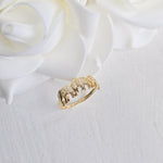 Solid 14k Gold Elephants Ring - Polished Gold - Fine Jewelry - Elegant & Everlasting Gift -