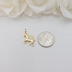 Beautiful 14k Gold Horse Pendant - Unisex - Perfect Gift - Animal Jewelry - Christmas Gift, Birthday Gift