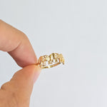 Solid 14k Gold Elephants Ring - Polished Gold - Fine Jewelry - Elegant & Everlasting Gift -