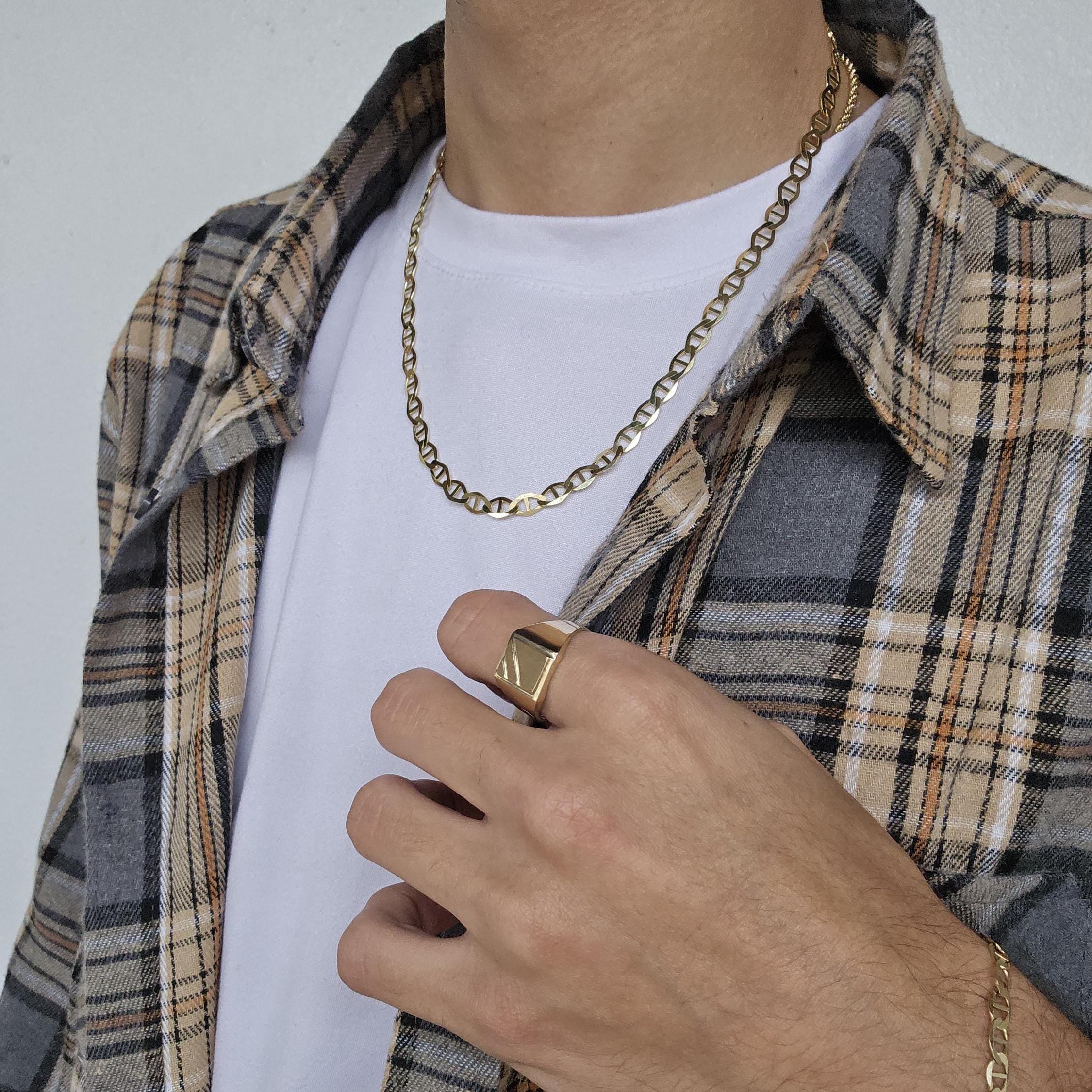 Solid 14k Gold 6MM Mariner Chain - 20 Inches