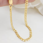 Solid 14k Gold 2.5mm Curb Cuban Link Chains - 16", 18", 20", 22", 24" - Cuban Link - For Her - For Him - For kids