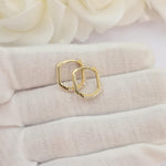 Fancy Pave 14k Gold CZ Huggie Earrings - Shiny & Comfortable - Perfect Gift For Her - Fine Jewelry