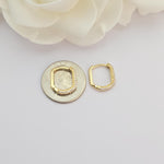 Fancy Pave 14k Gold CZ Huggie Earrings - Shiny & Comfortable - Perfect Gift For Her - Fine Jewelry