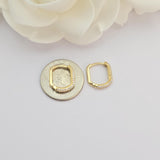 Fancy Pave 14k Gold CZ Huggie Earrings - Shiny & Comfortable - Perfect Gift For Her - Fine Jewelry