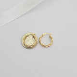Thick 14k Gold Double Twisted Hoop Earrings - 5mm Thick - Stunning look - Unique Piece - Gift For Her