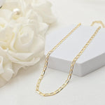 Solid 14k Gold Oval Link Necklace Chain - 3MM - 16", 18", 20", 22", 24" - Unisex