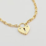 Unique 14k gold Heart Locket Bracelet - Unique & Elegant Piece - 7+1 inches - Perfect Gift For Her