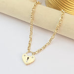 Unique 14k gold Heart Locket Bracelet - Unique & Elegant Piece - 7+1 inches - Perfect Gift For Her