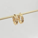 Thick 14k Gold Double Twisted Hoop Earrings - 5mm Thick - Stunning look - Unique Piece - Gift For Her