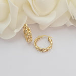 Thick 14k Gold Double Twisted Hoop Earrings - 5mm Thick - Stunning look - Unique Piece - Gift For Her