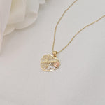 SOLID 14K Gold “Mamá” Heart Pendant Box Necklace - Shiny & Meaningful - Fine Gold Jewelry For Her