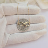 Dainty 14k Gold Infinity Adjustable Bracelet - 7" - Minimalist & Classic - Perfect Gift For Her - Birthday, Mother's day, Christmas Gift