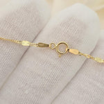 14k Solid Gold ‘Mom’ Pendant Necklace – Elegant Oval Filigree Design - Perfect mother's day, Christmas, Birthday Gift