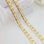 REAL 14k Gold 6.2mm Thick Mariner Chain - Perfect Gift - Fine & Elegant - Christmas, Birthday, Anniversary Gift
