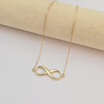 Dainty 14k Gold Infinity Adjustable Bracelet - 7" - Minimalist & Classic - Perfect Gift For Her - Birthday, Mother's day, Christmas Gift