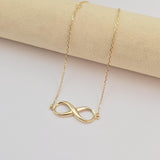 Dainty 14k Gold Infinity Adjustable Bracelet - 7" - Minimalist & Classic - Perfect Gift For Her - Birthday, Mother's day, Christmas Gift