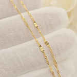 14k Solid Gold ‘Mom’ Pendant Necklace – Elegant Oval Filigree Design - Perfect mother's day, Christmas, Birthday Gift
