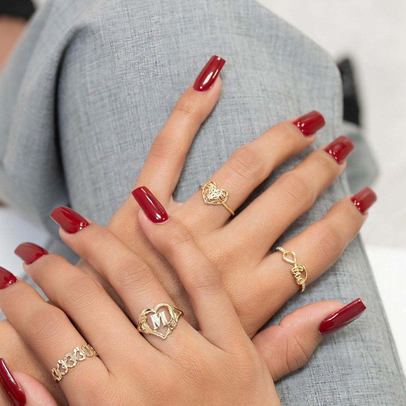 Dainty 14k Gold Filigree Heart Ring