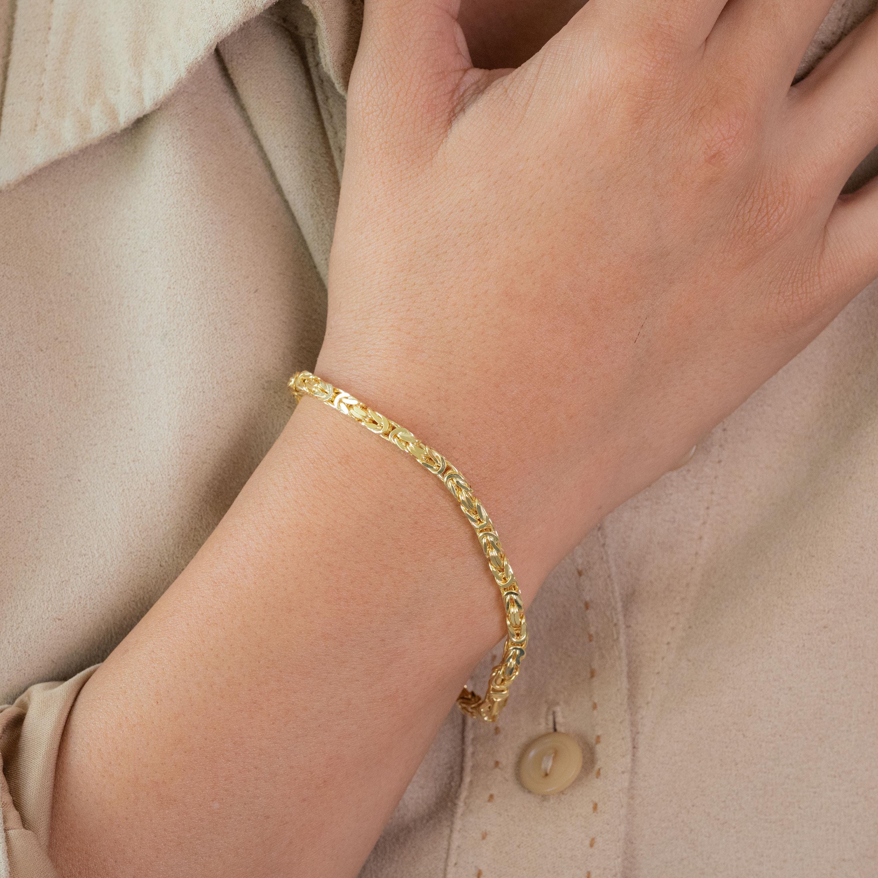 14k Byzantine Bracelet - 3.5mm