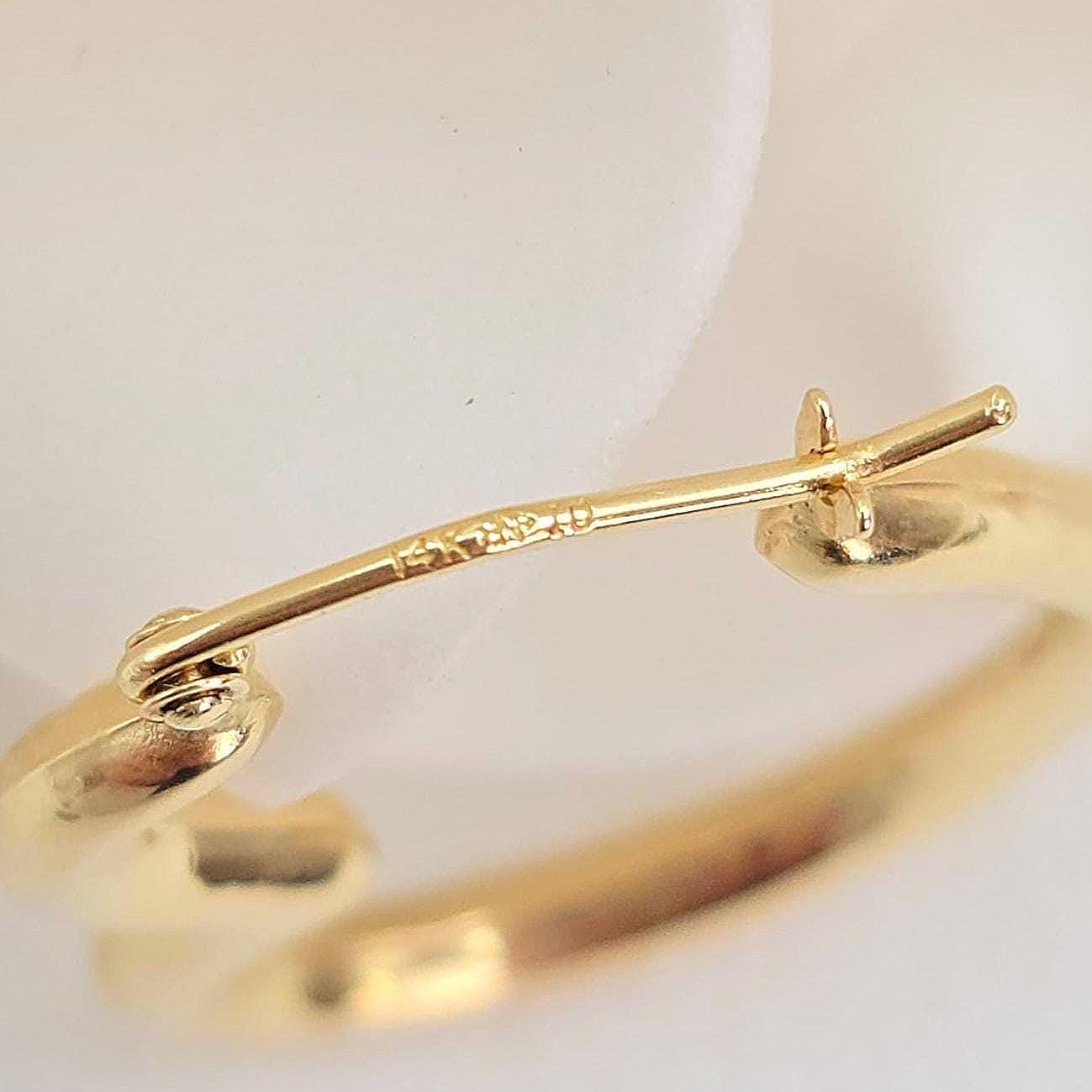 Real 14k Gold Heart Hoop Earrings - 15mm, 20mm, 25mm - For Girls & Women - Perfect For Everyday - Fine Jewelry For her