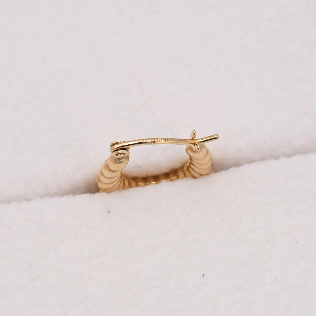 14k Gold Shrimp Hoop Earrings - Everyday Earrings - Perfect Gift For Her