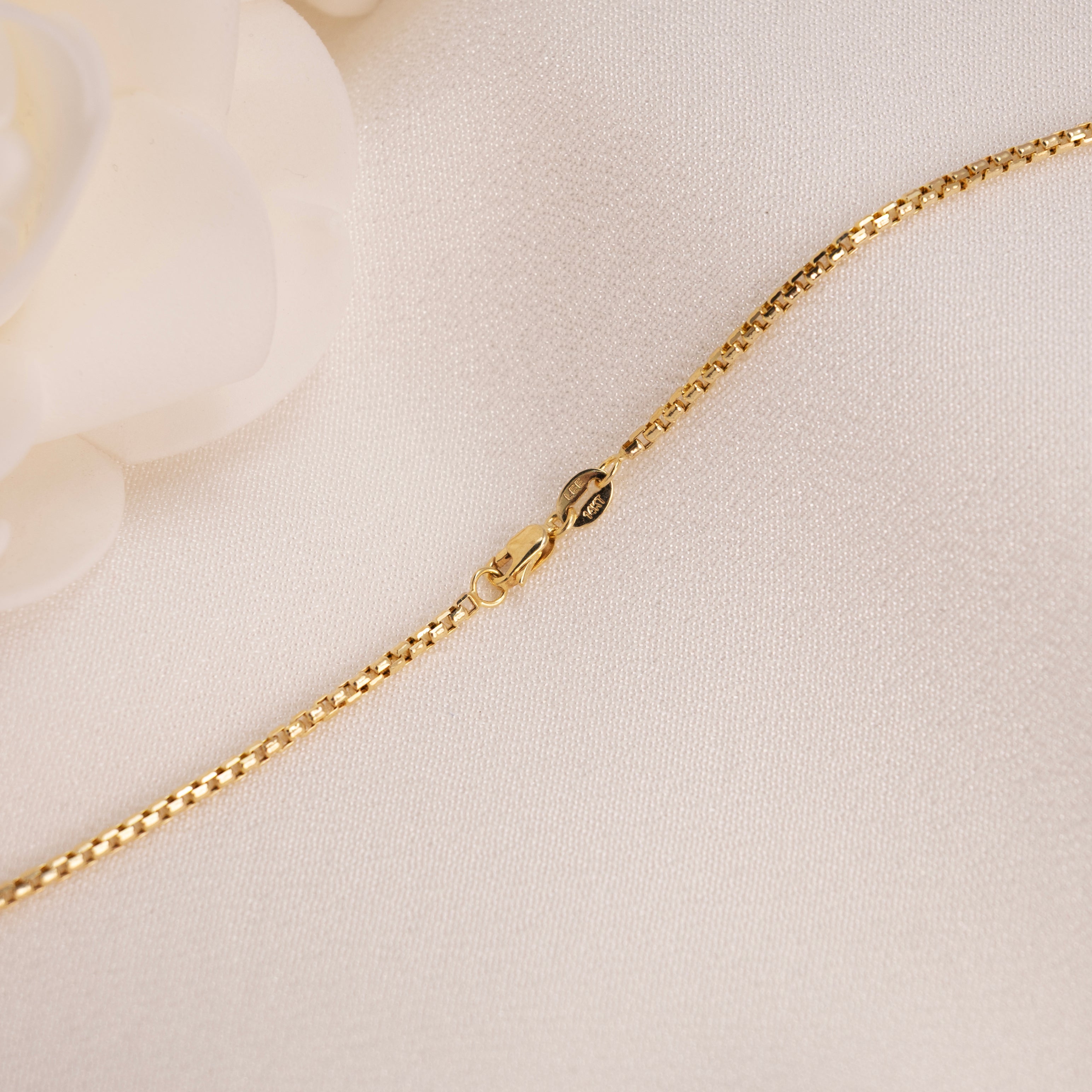 14k Round Box Chain - 1.8MM
