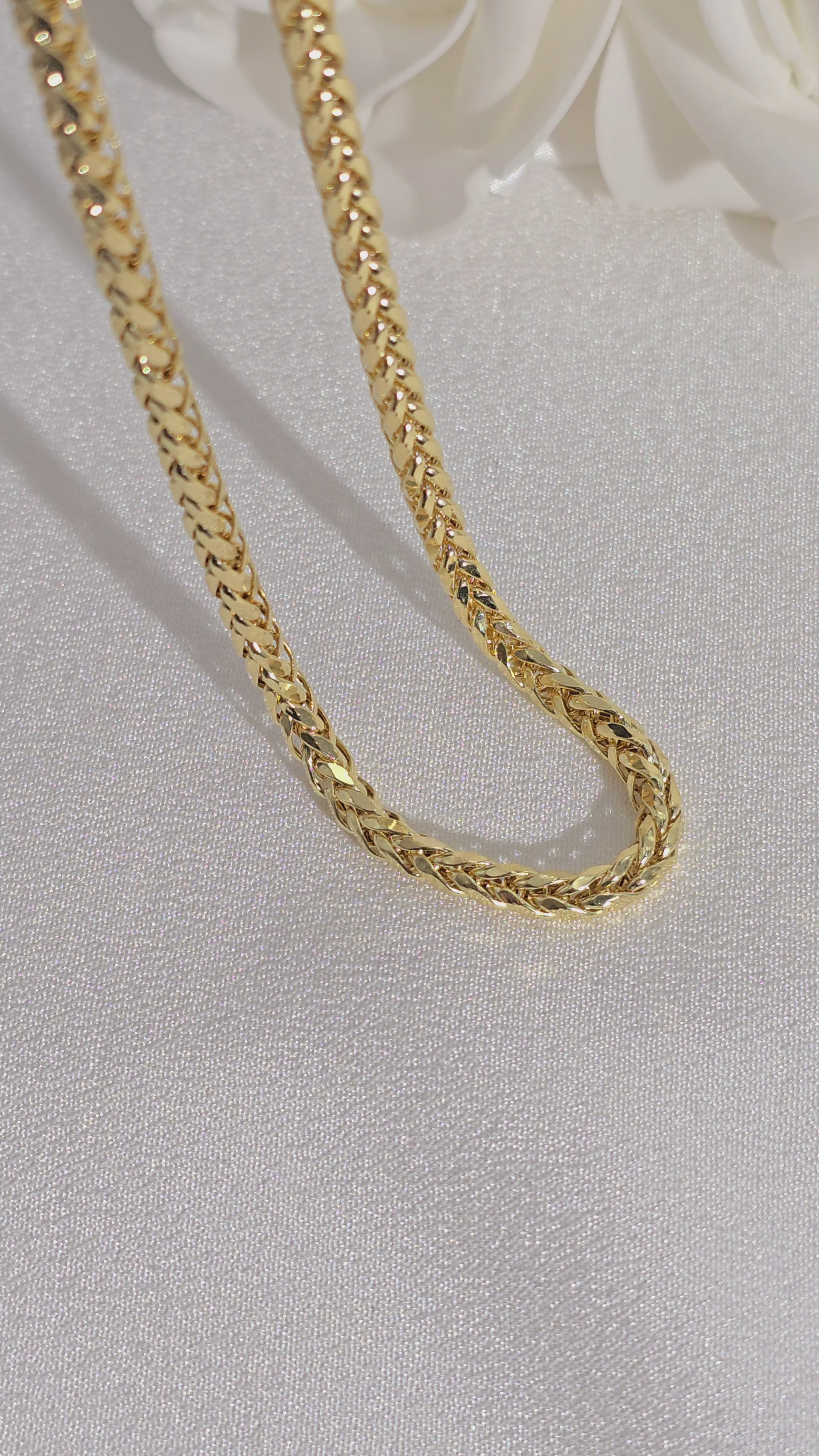 14k Braided Style Chain - 4.3mm