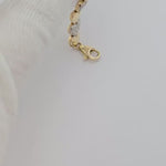 Solid 14k Gold Fancy Eternity Heart Bracelet - Fine & Elegant Piece - 7.5 Inches
