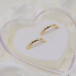 Solid Gold Wedding Bands - Polished Curved Bands for Her and For Him - Anniversary Gift - 14k, 18k.
