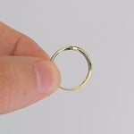Dainty 14k Gold Cross Ring - CZ - Minimalist & Elegant - Modern Fine Gold Jewelry - Perfect Gift For Her