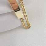 14K Gold Closed Curb Link Baby ID Bracelet -  Personalized Bracelets - For Kids