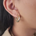 Chunky 14k Small Twisted Hoops Earrings - 5mm Thick - 18.5mm - Elegant & Versatile