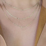 Solid 14k Yellow Gold Diamond Cut Valentino Chain - 16 to 24 Inches - Fine jewelry - Fair prices - 2.1MM