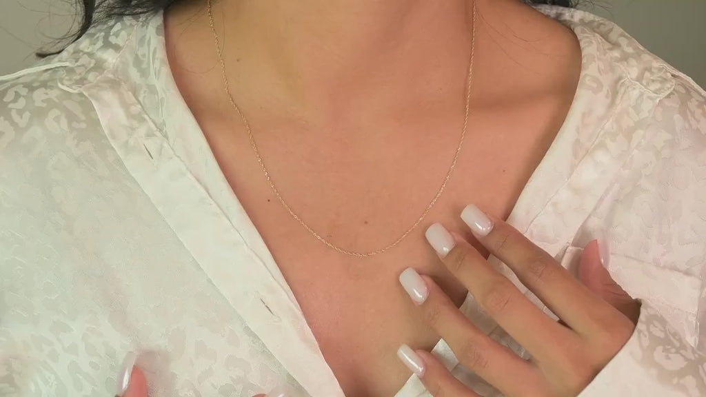 Dainty 14k Gold Shiny Singapore Necklace - Gift For Her - Shiny & Minimalist